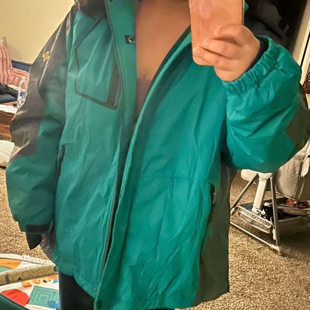 GEMYSE Teal and Gray Ski Jacket